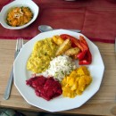 Farbenfrohes ayurvedisches Menü