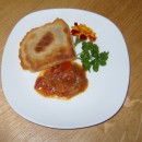 Paratha mit Tomatenchutney