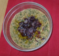 Rote Linsen mit Spinat