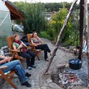 Abendlicher Ausklang am Lagerfeuer