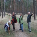 Yoga-Spaß während der Wanderung